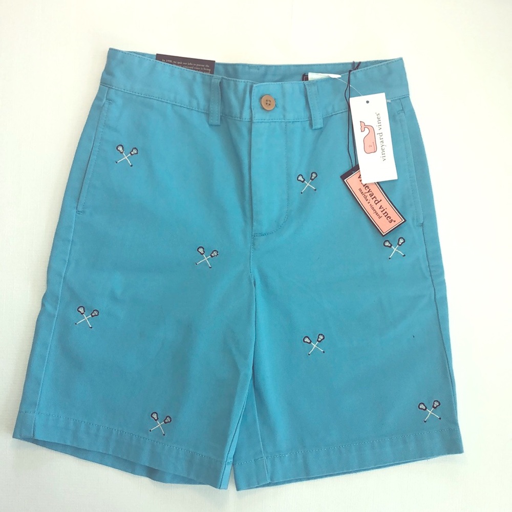VINEYARD VINES boys lax embroidered shorts (NWT!)